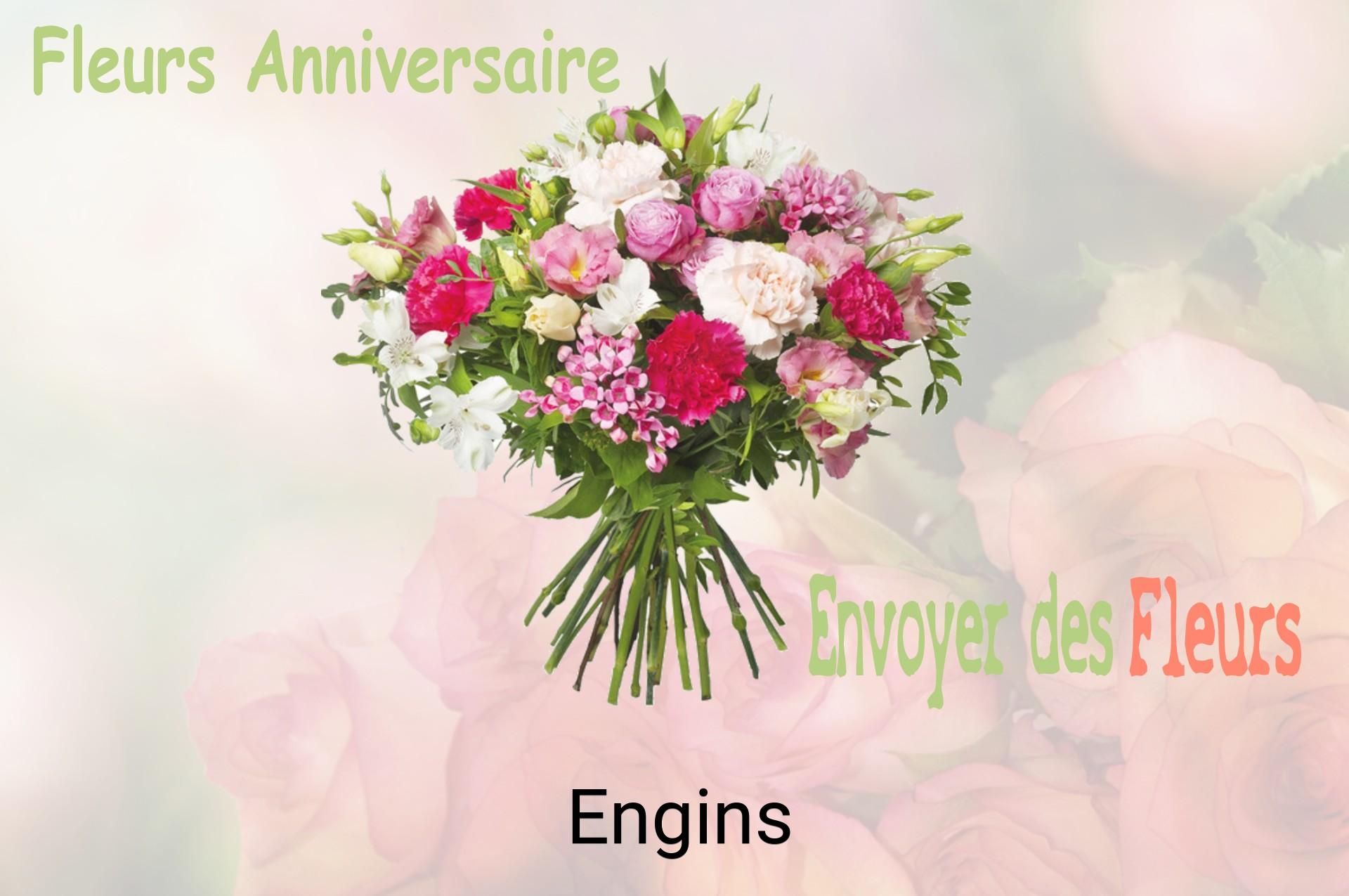 Bouquet de fleurs d’anniversaire livré à Engins