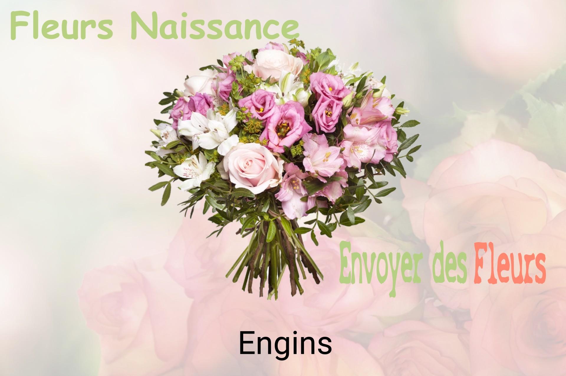 Bouquet de fleurs de naissance livré à Engins